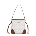 Vintage printed bucket bag and crossbody bag