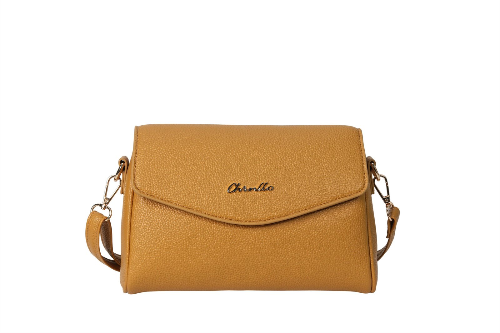 Custom ginger yellow minimalist women's leather bag and crossbody bag: interpreting the light luxury daily trend
