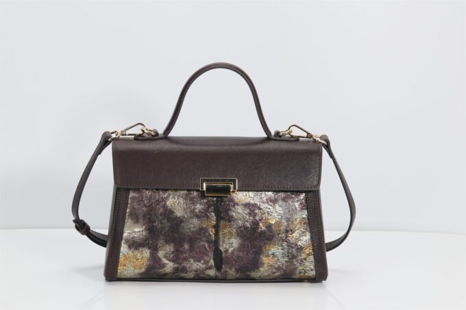 Customized Chinese style women's art Kelly bag - top handle crossbody bag with metal buckle