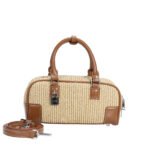 Customized women's mini bag, leather handbag with convertible shoulder strap and lock decoration