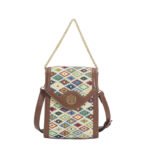Customized women's knitted mobile phone bag, printed handbag, single shoulder small bag