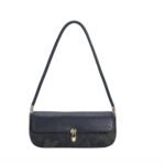 Customized women's floral printed shoulder bag, mini handbag with metal lock closure