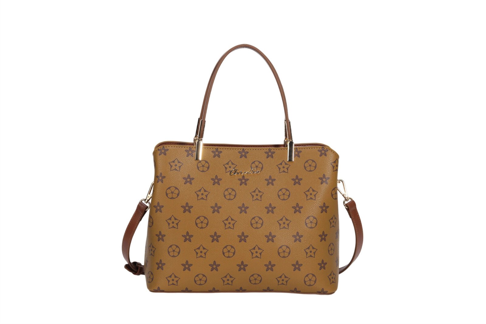Customized vintage printed handbag, women's crossbody bag, office bag