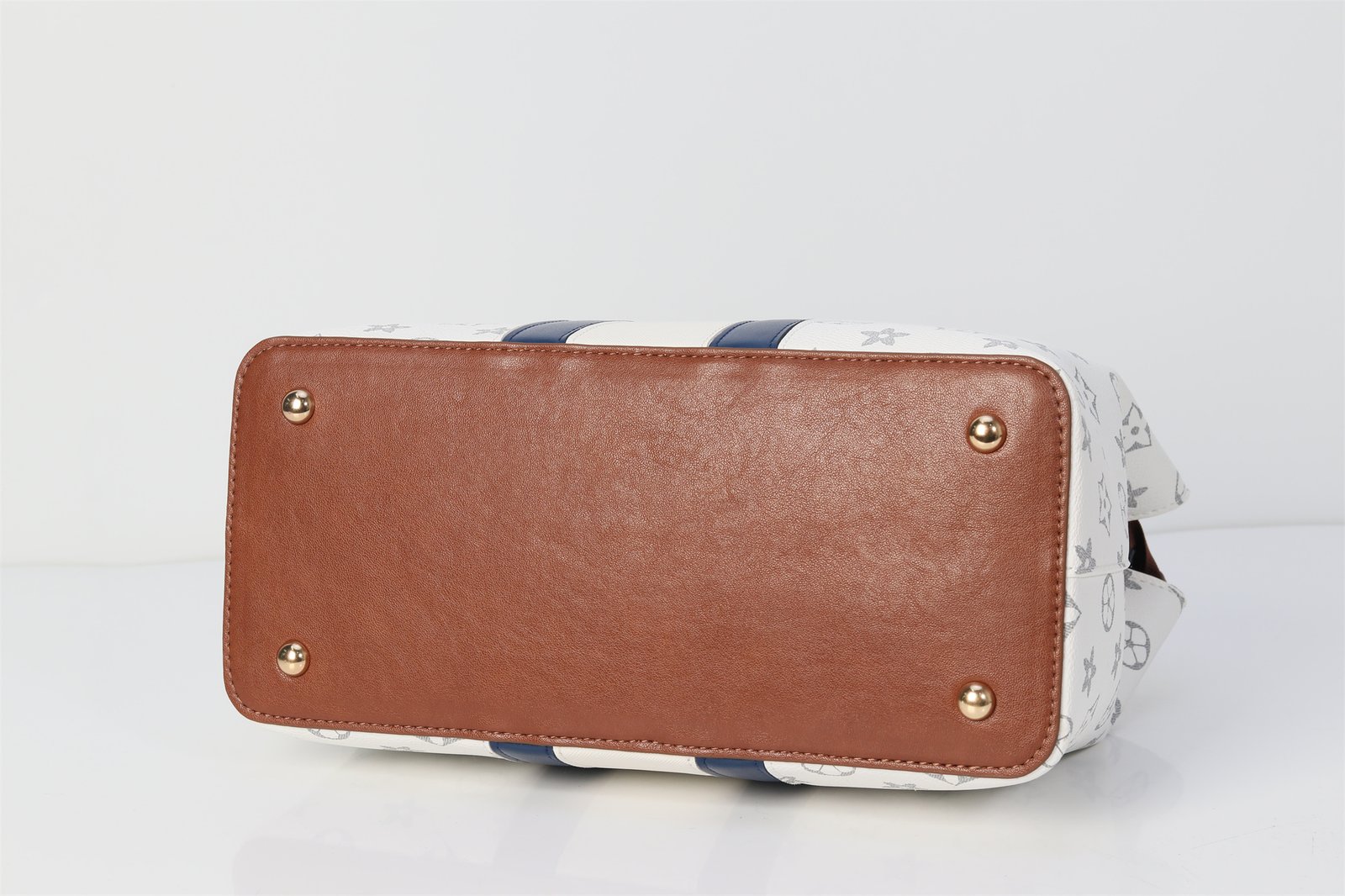 Customized spliced women's handbag and shoulder bag with contrasting stripes and convertible shoulder straps
