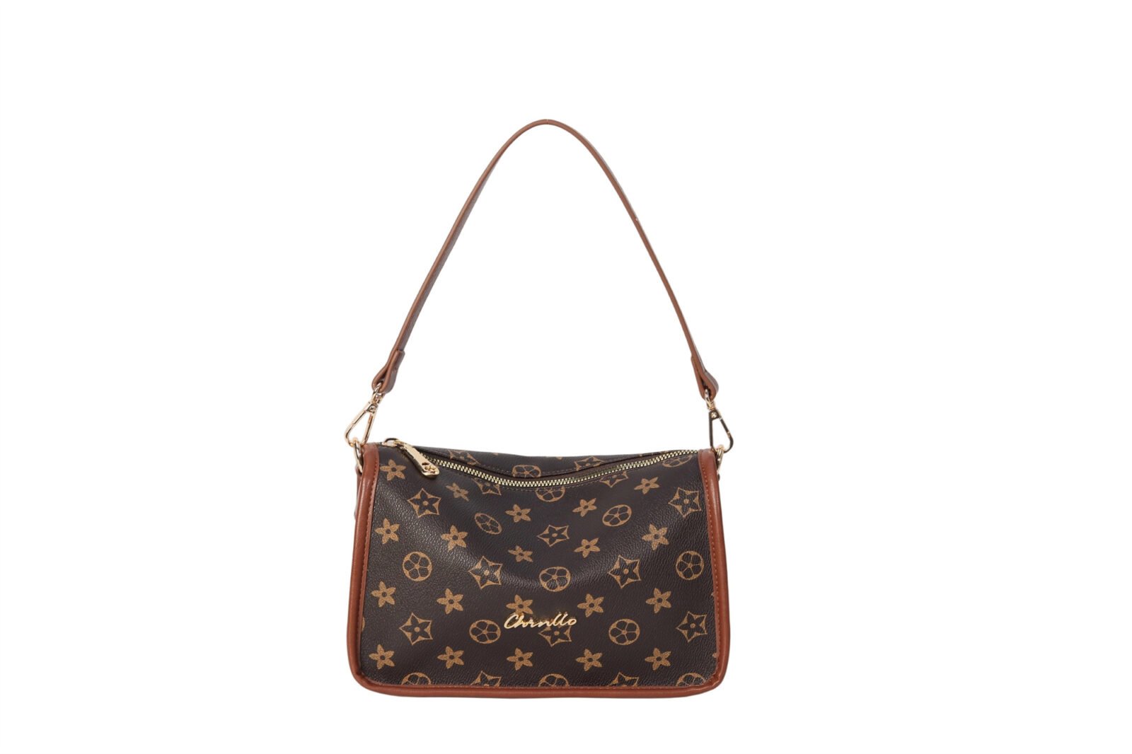 Customized retro patterned shoulder bag with adjustable shoulder straps for women's crossbody bag
