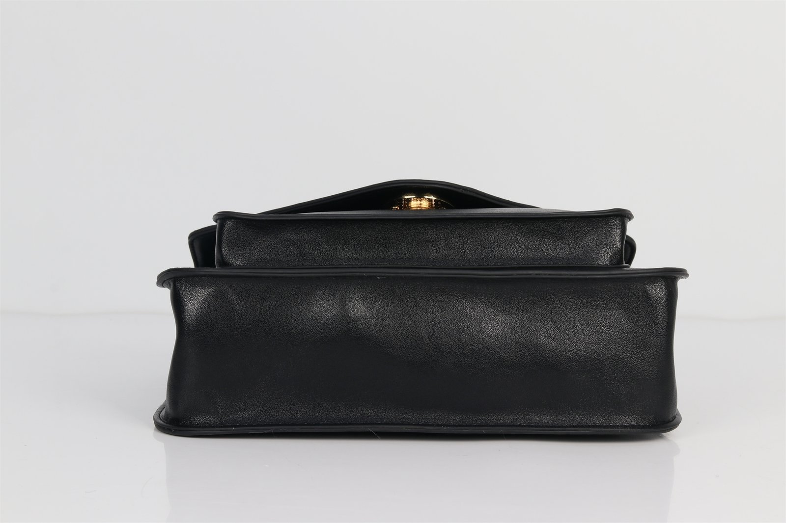 Ladies' black leather handbag, crossbody bag