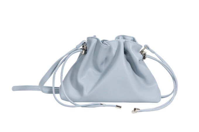 Custom Women's Light Blue Drawstring Crossbody Bag with Backpack - Inspired Functionality