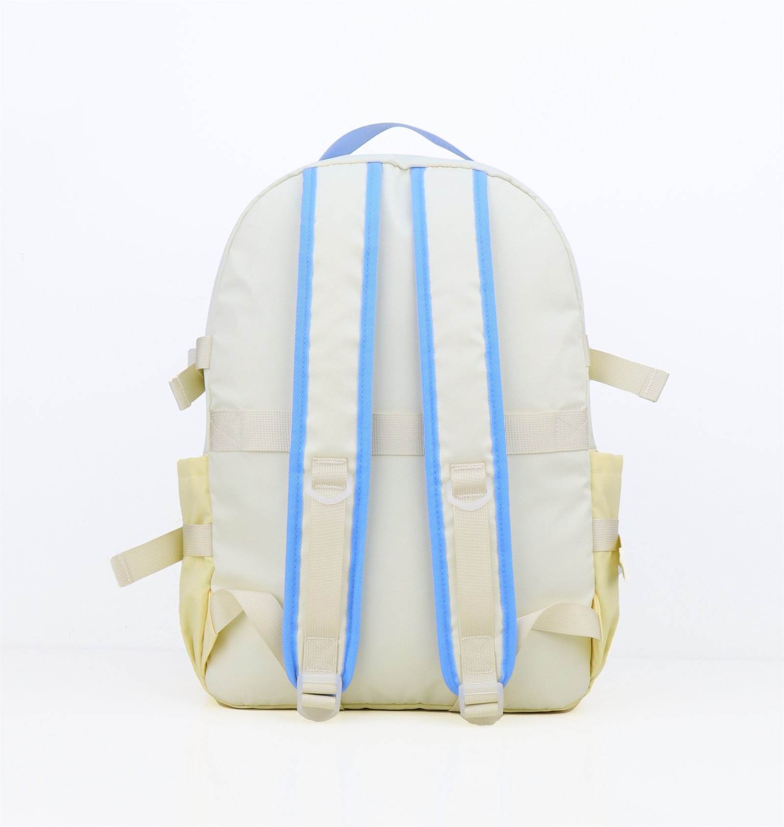 Customized powder colored multi compartment leisure student backpack, multifunctional backpack