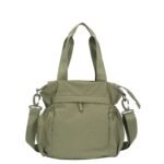 Custom Women's Olive Green Convertible Tote Backpack with Adjustable Straps