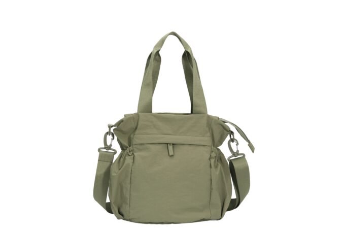 Custom Women's Olive Green Convertible Tote Backpack with Adjustable Straps