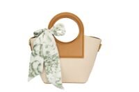 Custom Women's Beige Canvas Top - Handle Bag with Scarf Detail & Backpack - Inspired Versatility