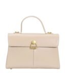 Custom Women's Elegant Top - Handle Handbag with Gold Accents