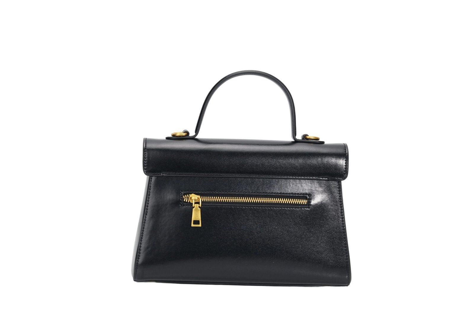 Custom Women's Elegant Top - Handle Handbag with Gold Accents