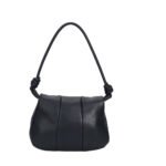 Custom Women's White Knot - Detail Shoulder Bag with Minimalist Backpack - Like Elegance