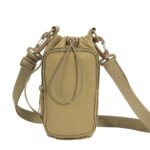 Custom Khaki Crossbody Sling Bag with Adjustable Strap & water bottle bag