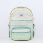 Customized powder colored multi compartment leisure student backpack, multifunctional backpack