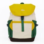 Customized color blocked student backpack, lightweight backpack for female students