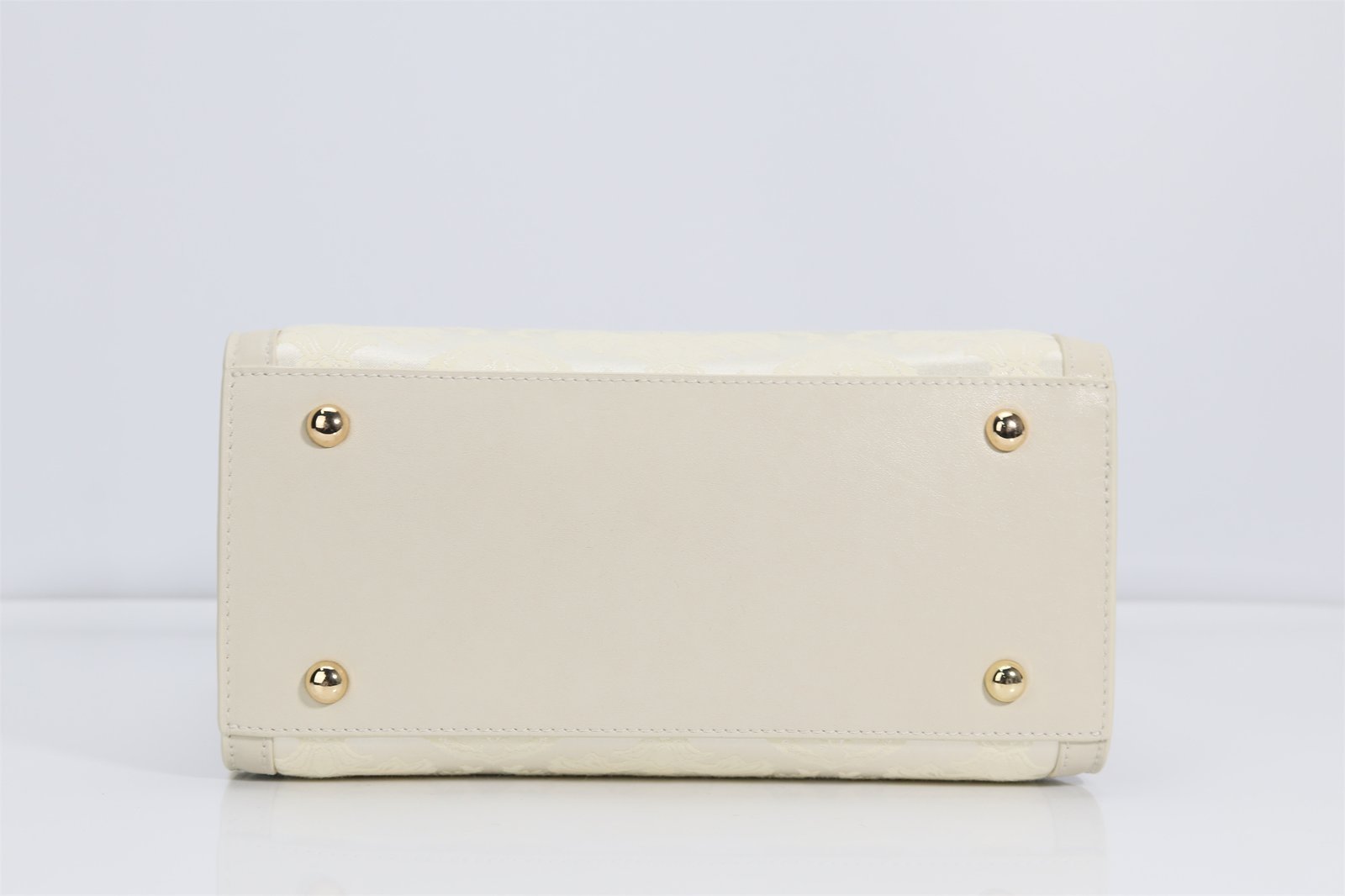 Custom Women's Ivory Brocade Top - Handle Crossbody Bag